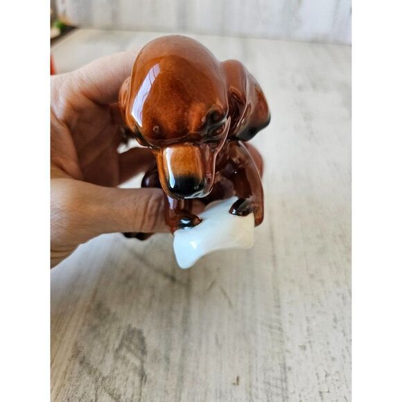 Goebel dog singing ceramic 33136 vintage puppy decor statue figurine - Picture 7 of 9